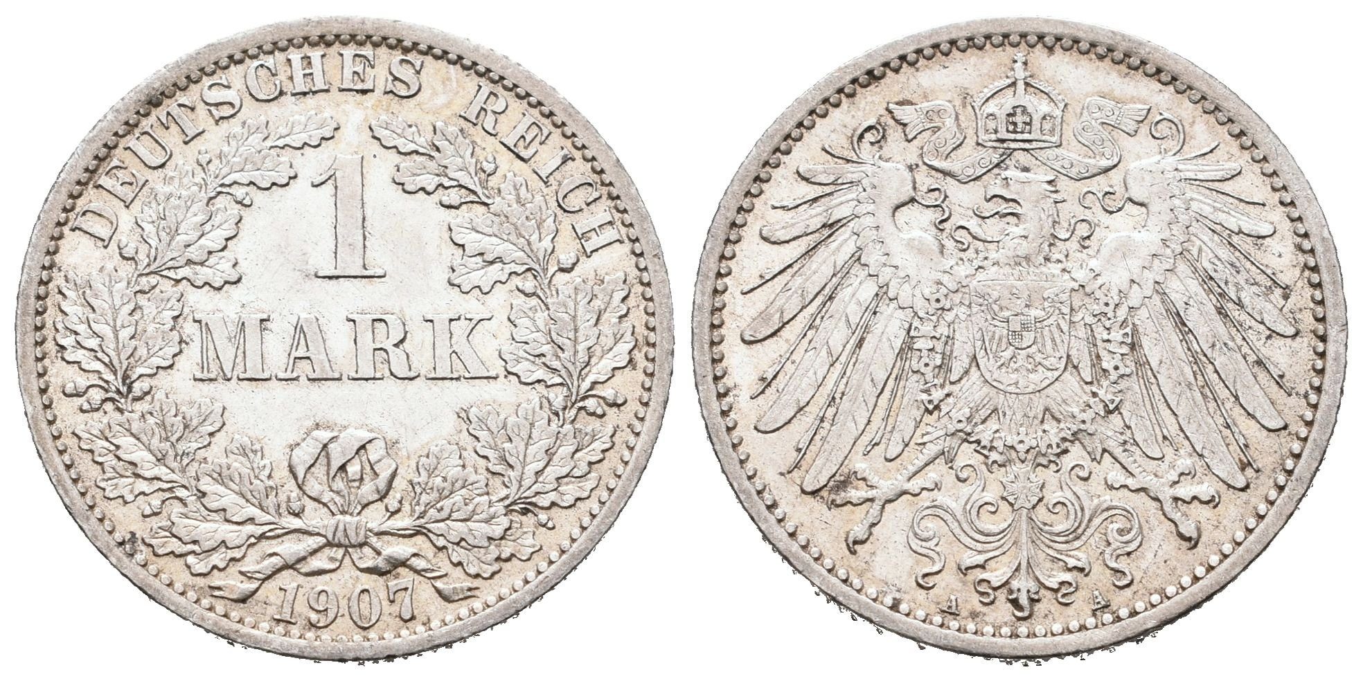 Německé císařství, 1 Marka 1907 A