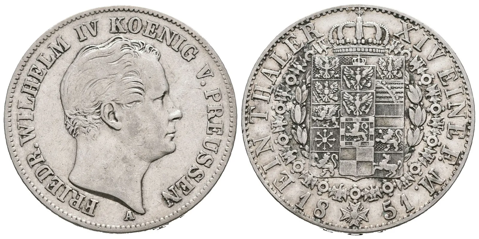 Tolar 1851 A, Dav.773, KM.465, patina, rysky — 1