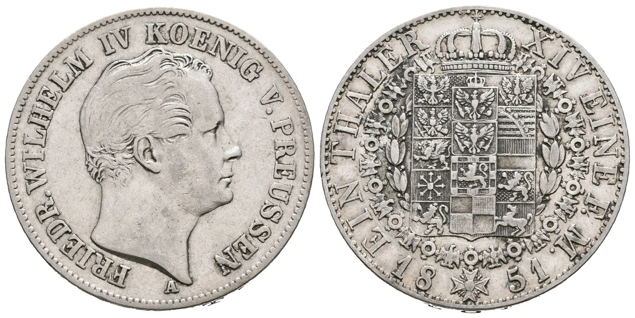 Tolar 1851 A, Dav.773, KM.465, patina, rysky — 1