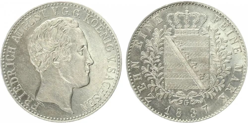 Sasko, Friedrich August II., 1836 - 1854 — 1