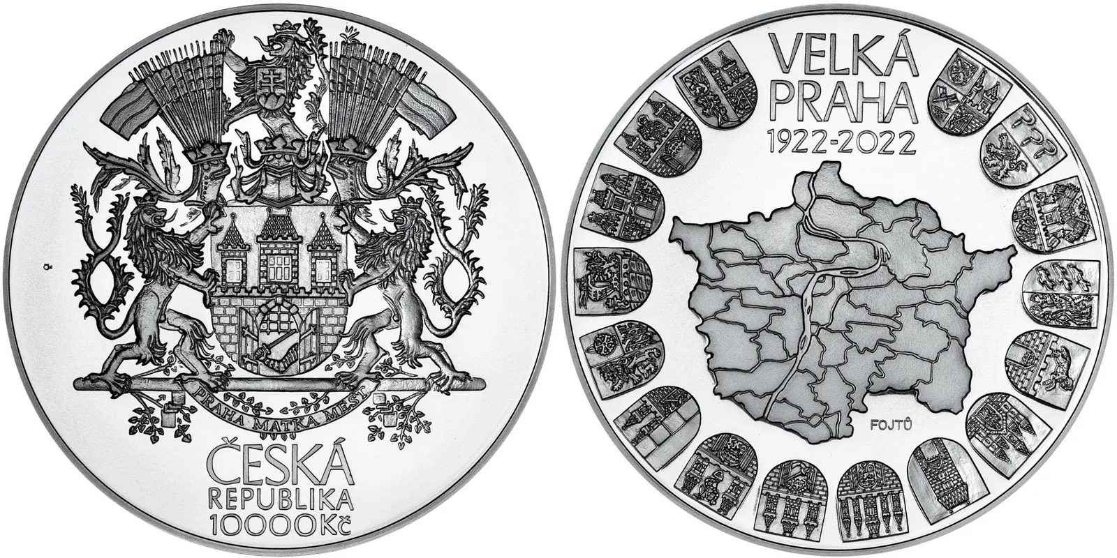 10000 Kč 2022 - Velká Praha, PROOF
