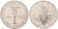 USA, 1 Dollar 1989 - Bicentennial of Congress, PROOF