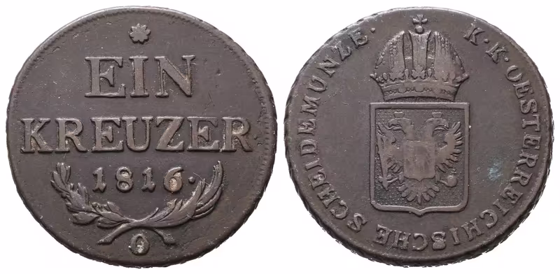 František II., 1 Krejcar 1816 O