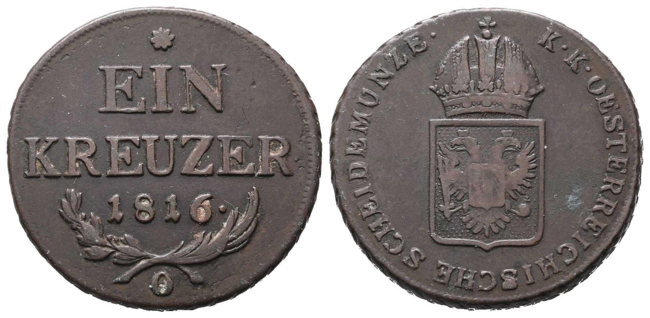 František II., 1 Krejcar 1816 O