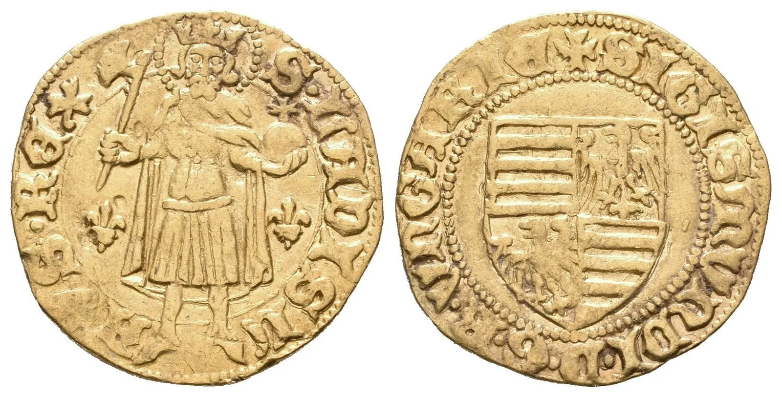 Dukát b.l. (1387 - 1401), Košice, Lengyel.17/11, Pohl.D 1-6 (3,41 g), pěkná zachovalost, — 1