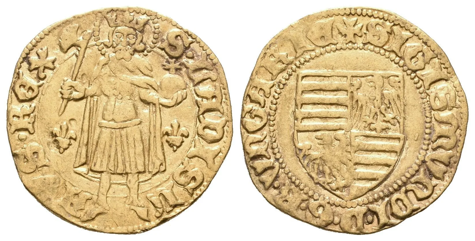 Dukát b.l. (1387 - 1401), Košice, Lengyel.17/11, Pohl.D 1-6 (3,41 g), pěkná zachovalost, — 1