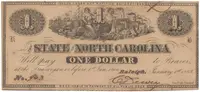 USA - N. Carolina, 1 Dollar 1863