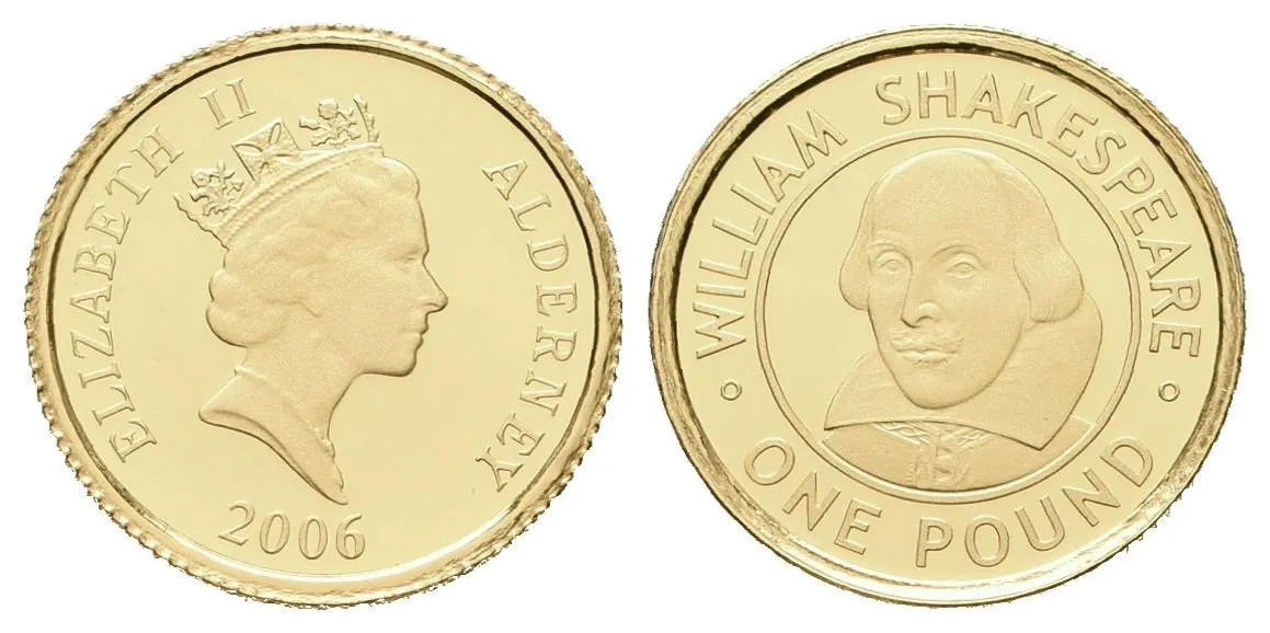 Alderney, 1 Pound 2006 - William Shakespeare