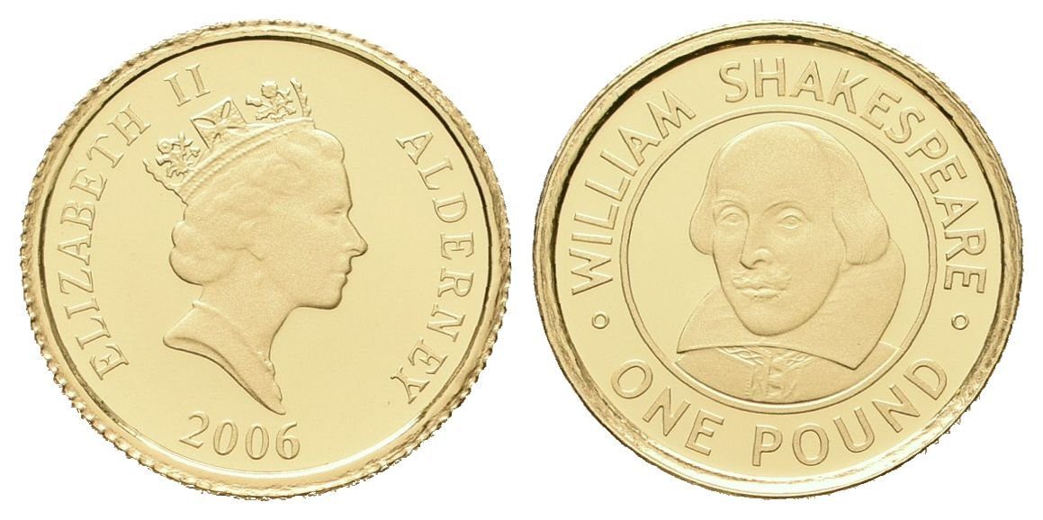 Alderney, 1 Pound 2006 - William Shakespeare