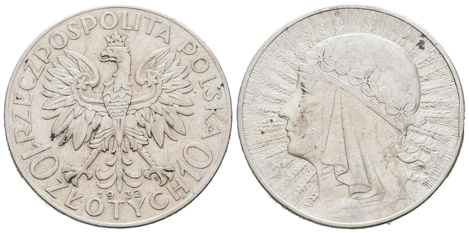 Polsko, 10 Zlotých 1932