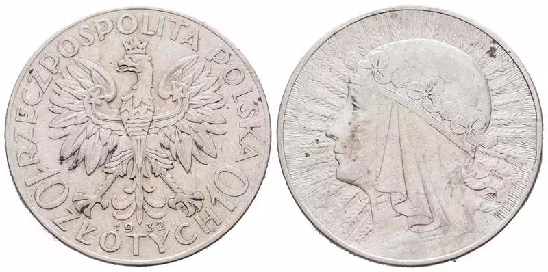 Polsko, 10 Zlotých 1932