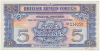 Velká Británie, 5 Shillings (1948), BAF - vojenské vydání, vodotisk, P.M20c