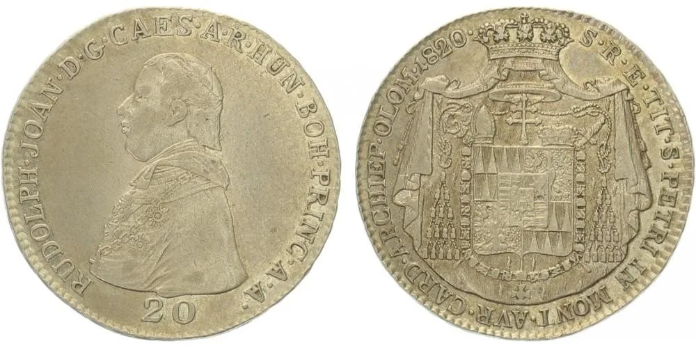 Olomouc - arcibiskupství, Rudolf Jan, 1819 - 1831 — 1