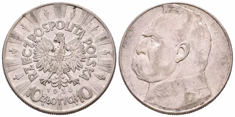 Polsko, 10 Zlotých 1936