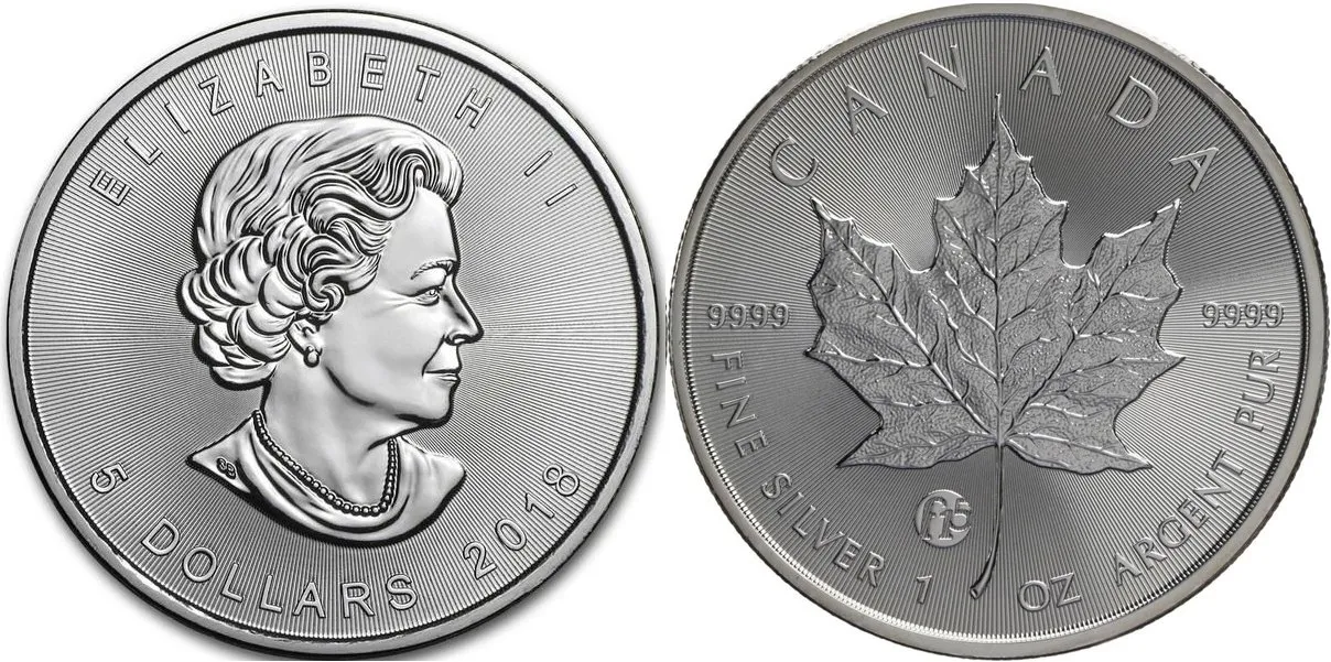 Kanada, 5 Dollars 2018 - Maple Leaf "f15"