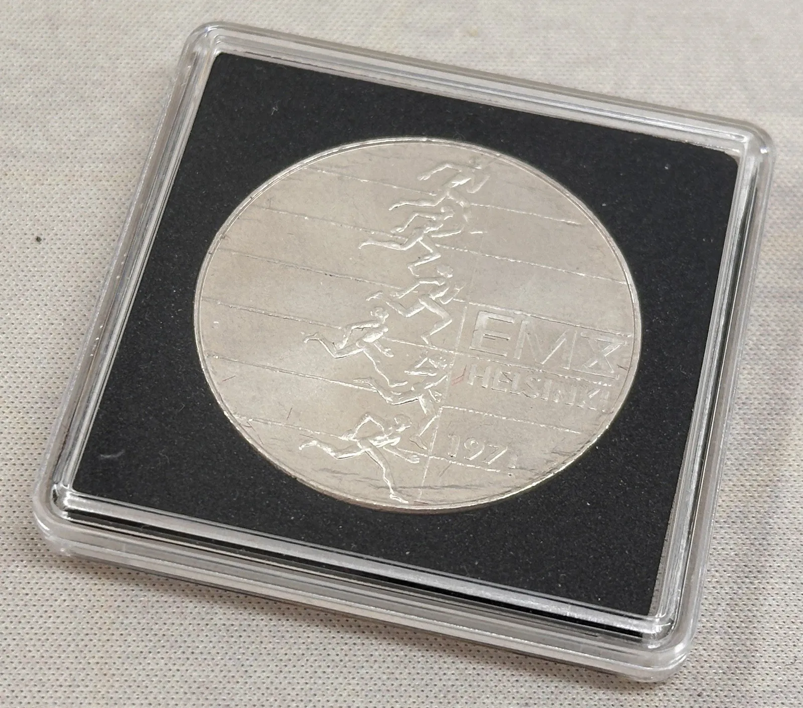 34 mm - Plastová kapsle/bublinka na mince QUADRUM - 1 kus