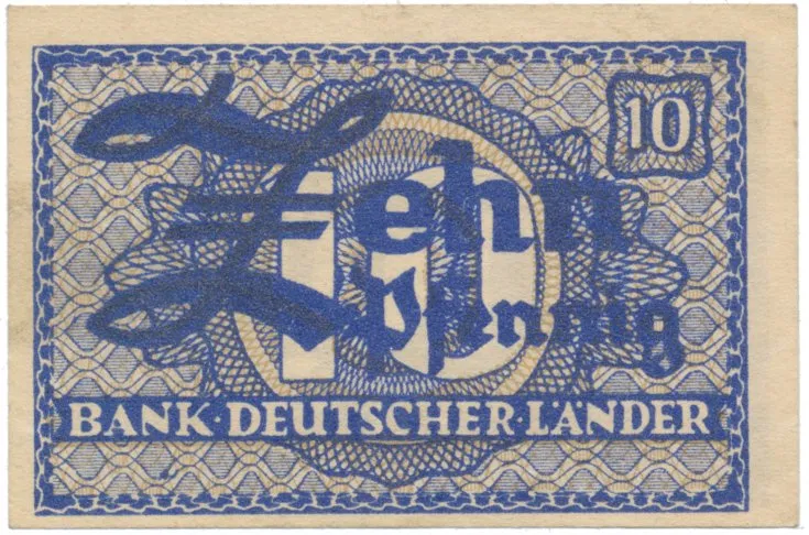 Německo - NSR, 10 Pfennig (1948), Ros.251a