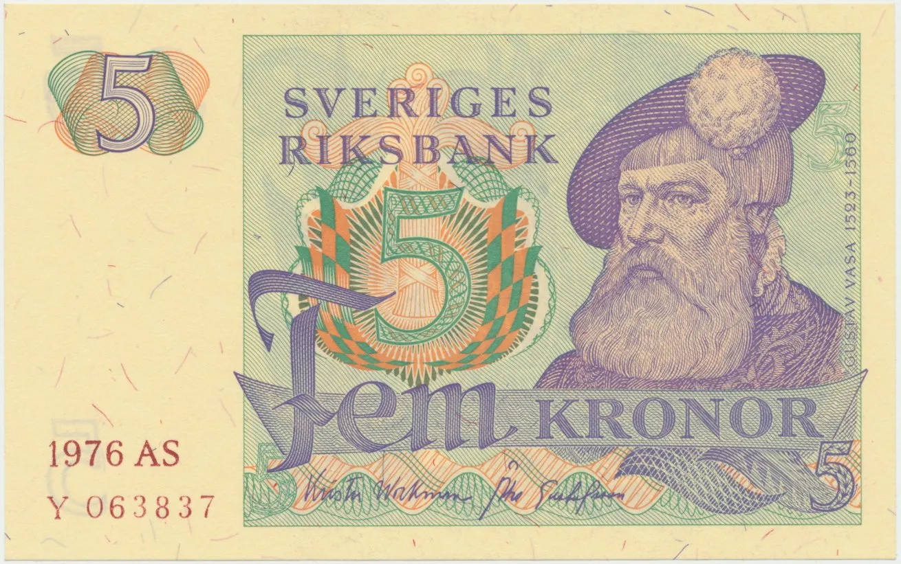 Švédsko, 5 Kronor 1976, P.51c