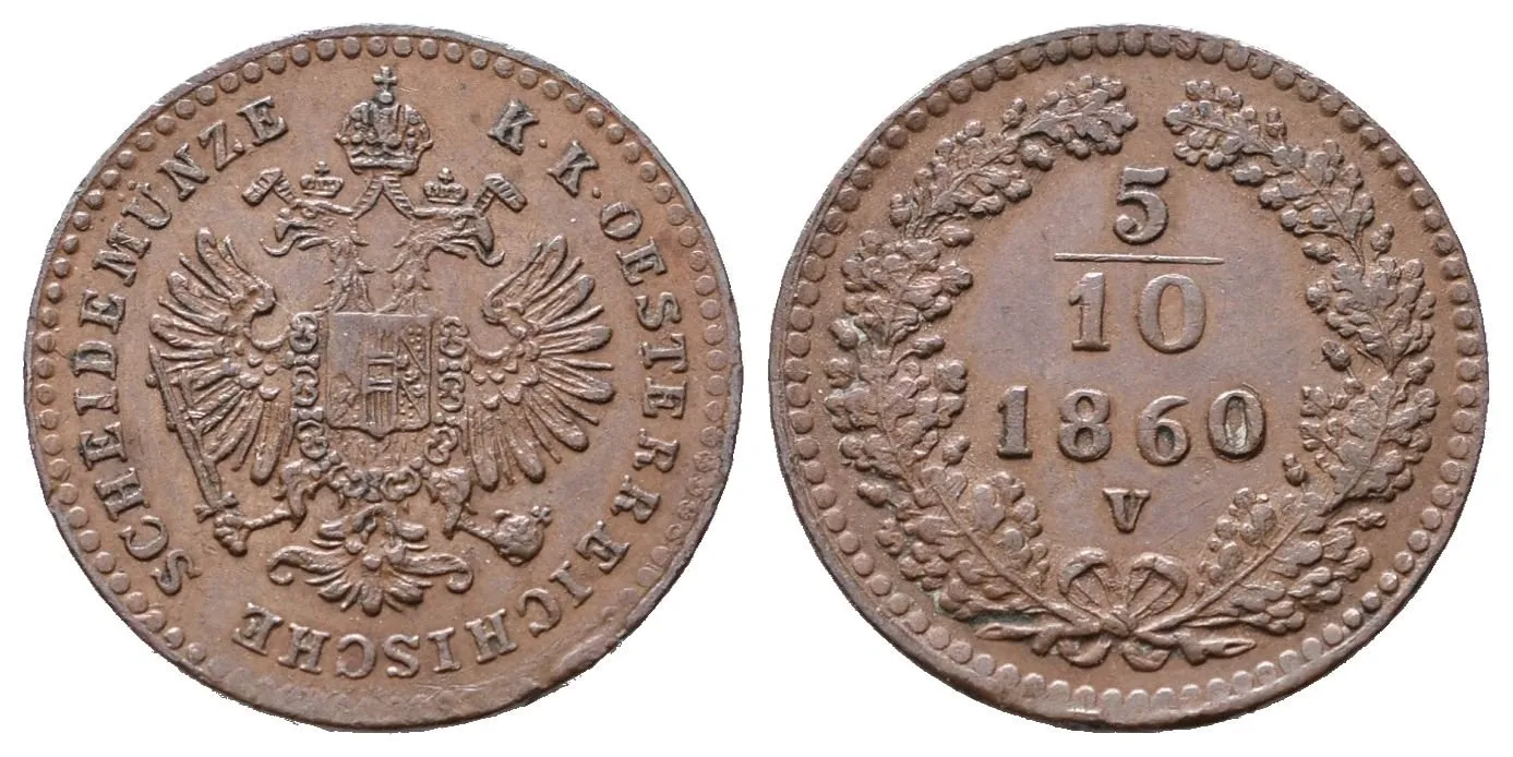 5/10 Krejcar 1860 V