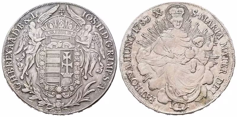 Josef II., Tolar 1783 B, Kremnica