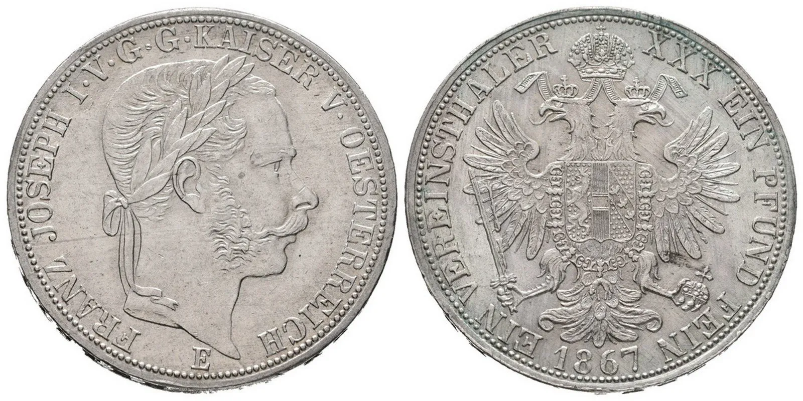 Rakouská a spolková měna, 1857 - 1892 — 1