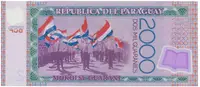 Paraguay, 2000 Guaranies 2008, plastová, P.228a - fotografie 2