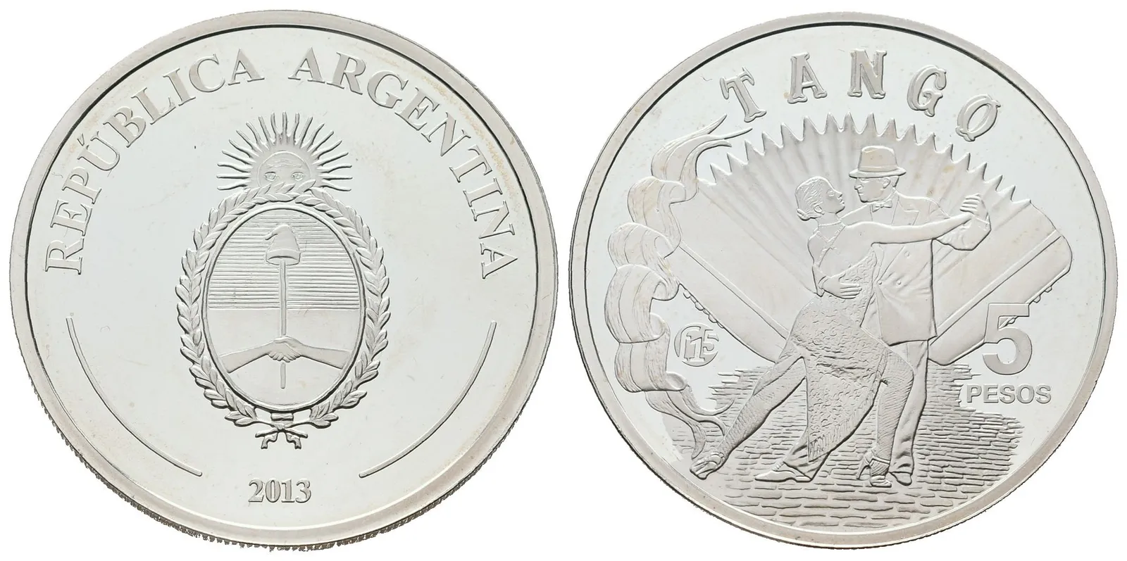 Argentina, 5 Pesos 2013 - Tango