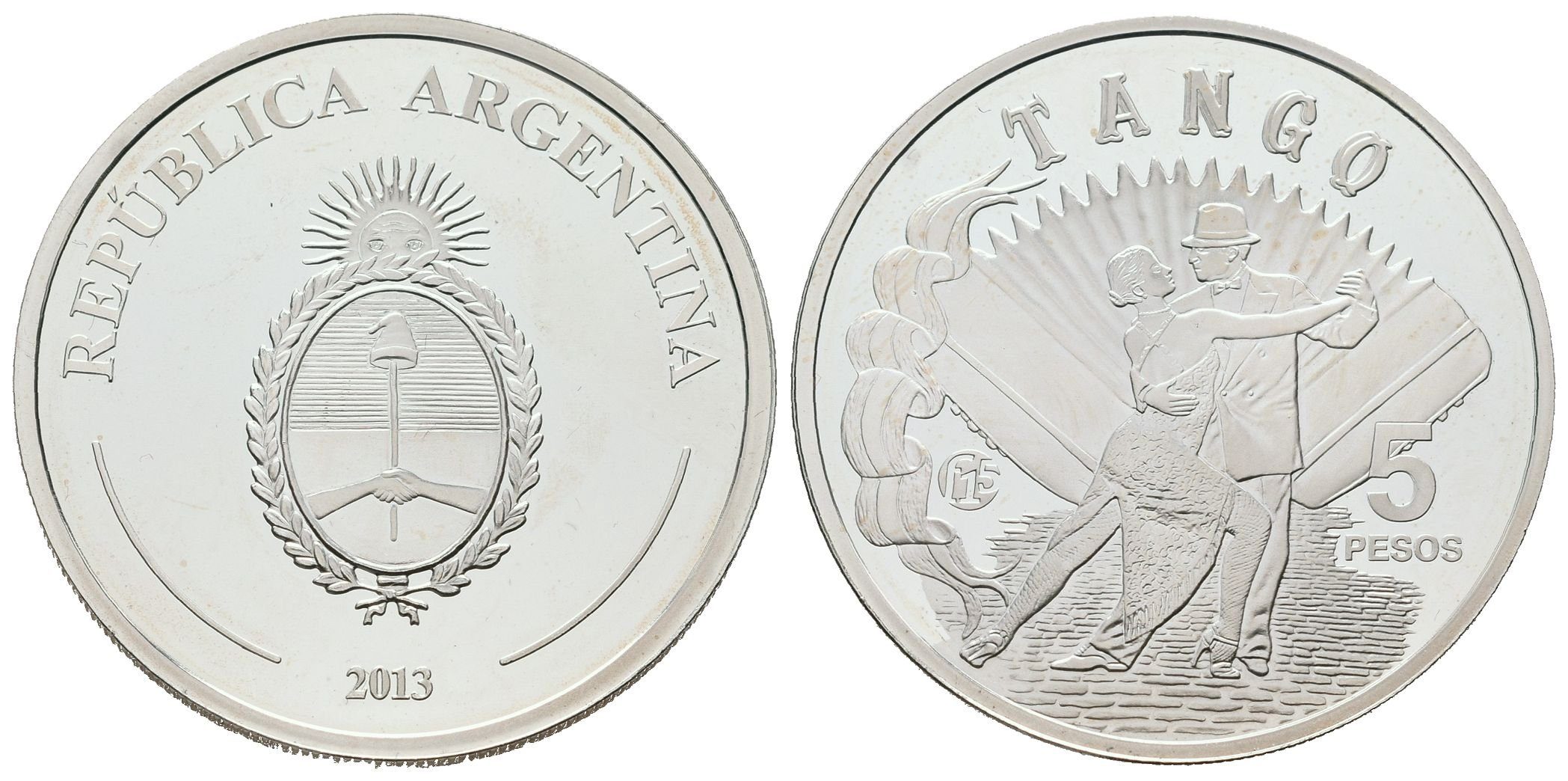 Argentina, 5 Pesos 2013 - Tango