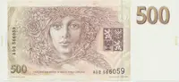 Česká republika, 500 Koruna 1993, série A, tisk Anglie, Hej..CZ10a1
