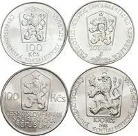 Soubor mincí 100 Kčs 1986 - Karel Hynek Mácha, 1987 - — 2