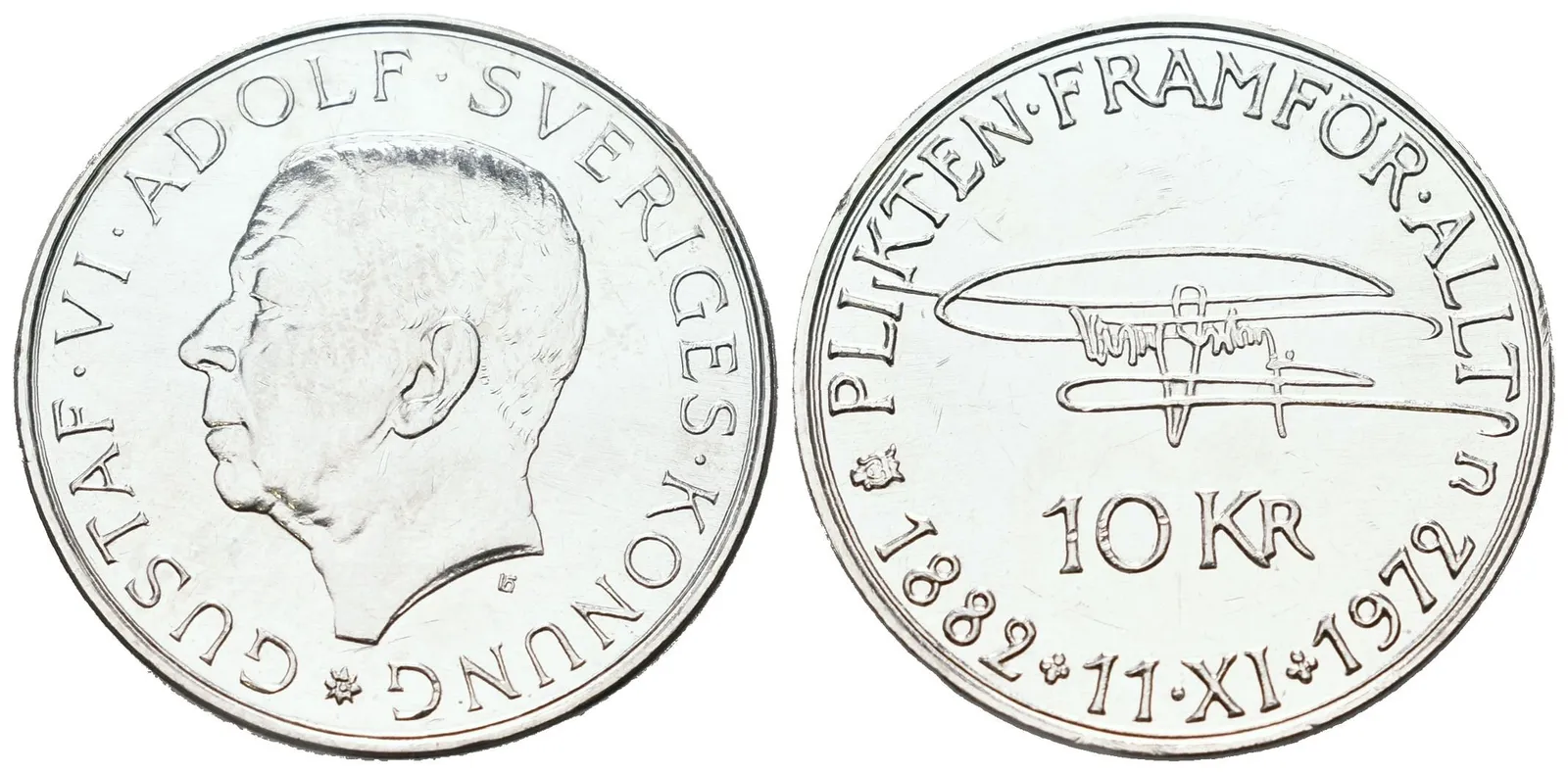 Švédsko, 10 Korun 1972