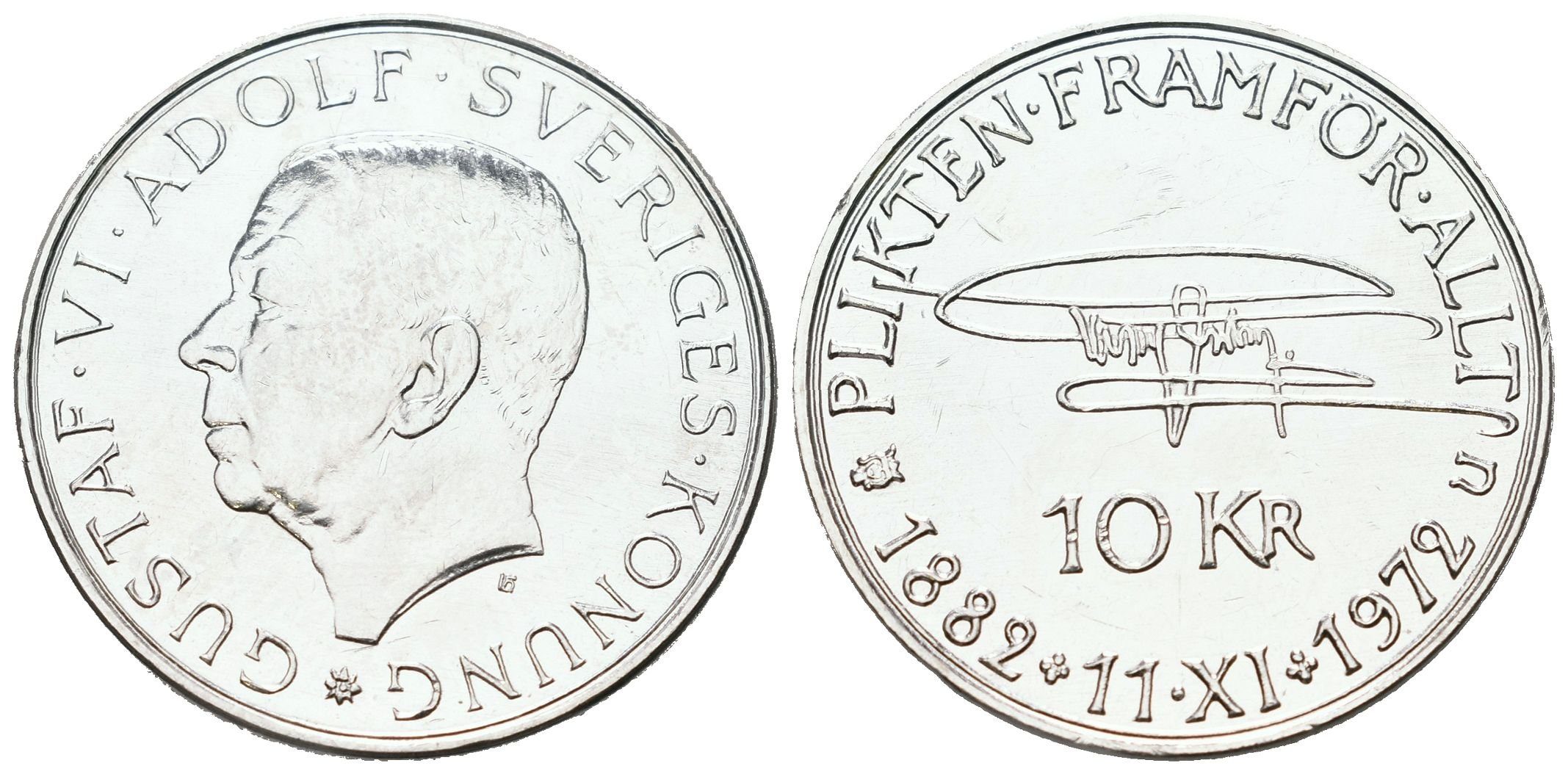 Švédsko, 10 Korun 1972