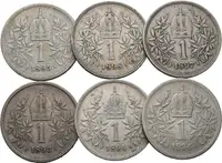 1 Koruna lot 6 kusů