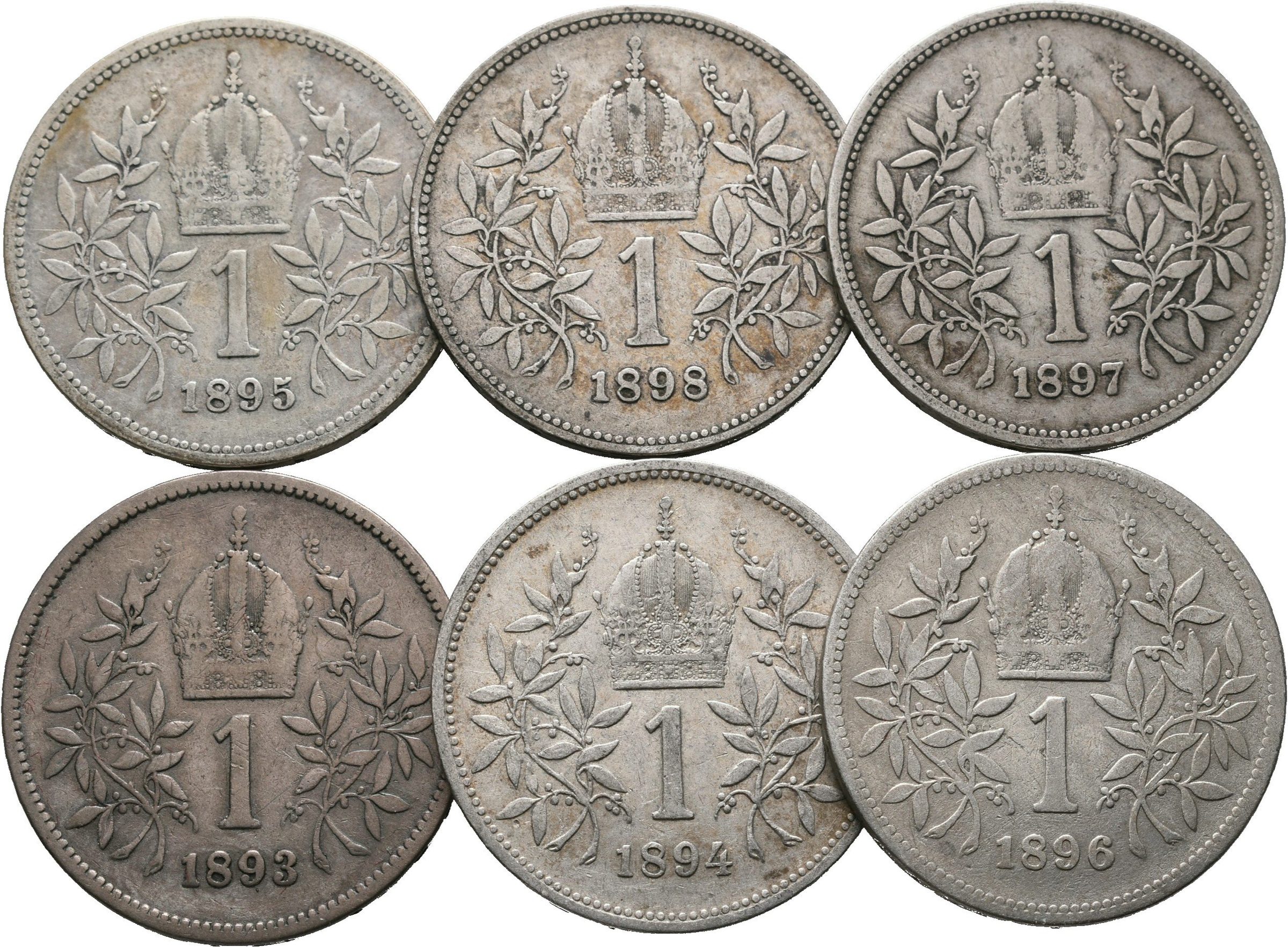 1 Koruna lot 6 kusů