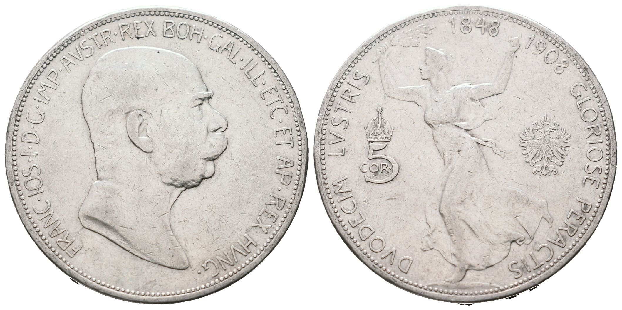 5 Koruna 1908 - jubilejní