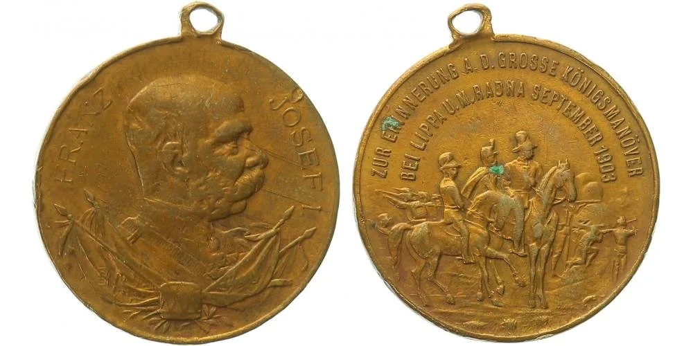 František Josef I., medaile vojenských manévrů — 1