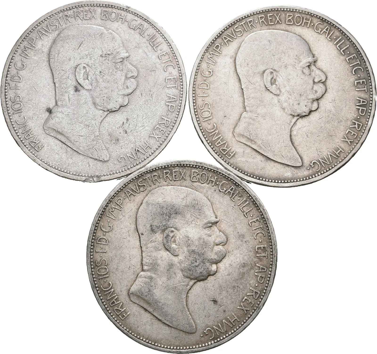 5 Koruna 1908 - Jubilejní k 60. výročí nastoupení vlády, — 1