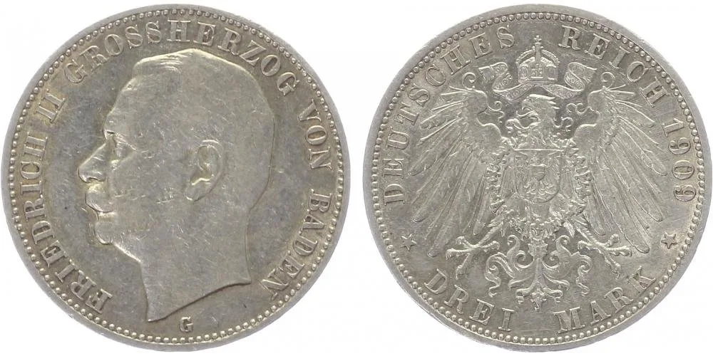 Baden, Friedrich II., 1907 - 1918 — 1
