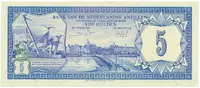 Nizozemské Antily, 5 Gulden 1984, P.15b