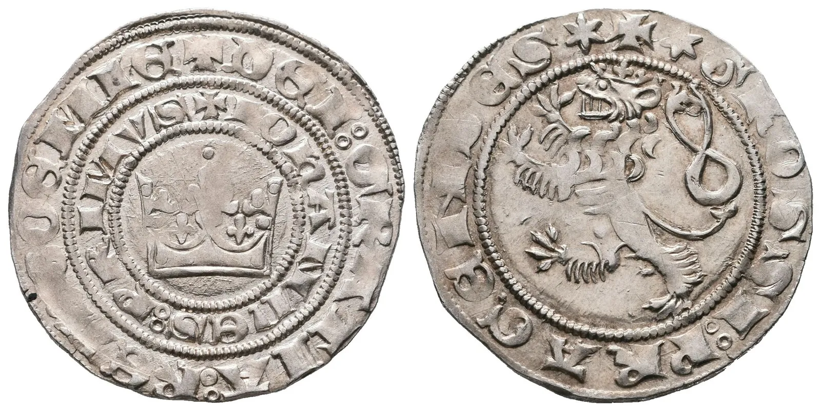 Jan Lucemburský, Pražský groš, Castelin 1
