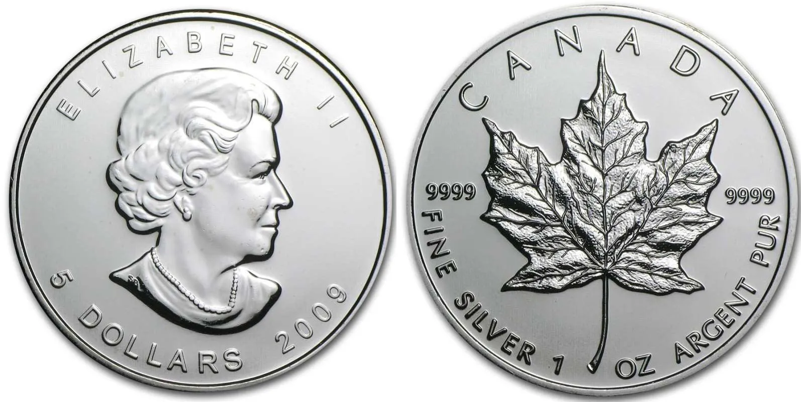 Kanada, 5 Dollars 2009 - Maple Leaf