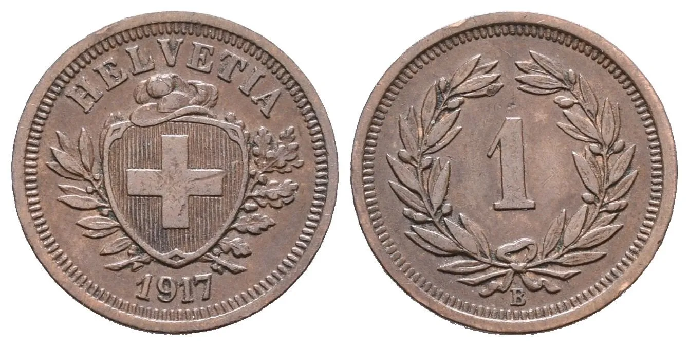 Švýcarsko, Rappen 1917 B