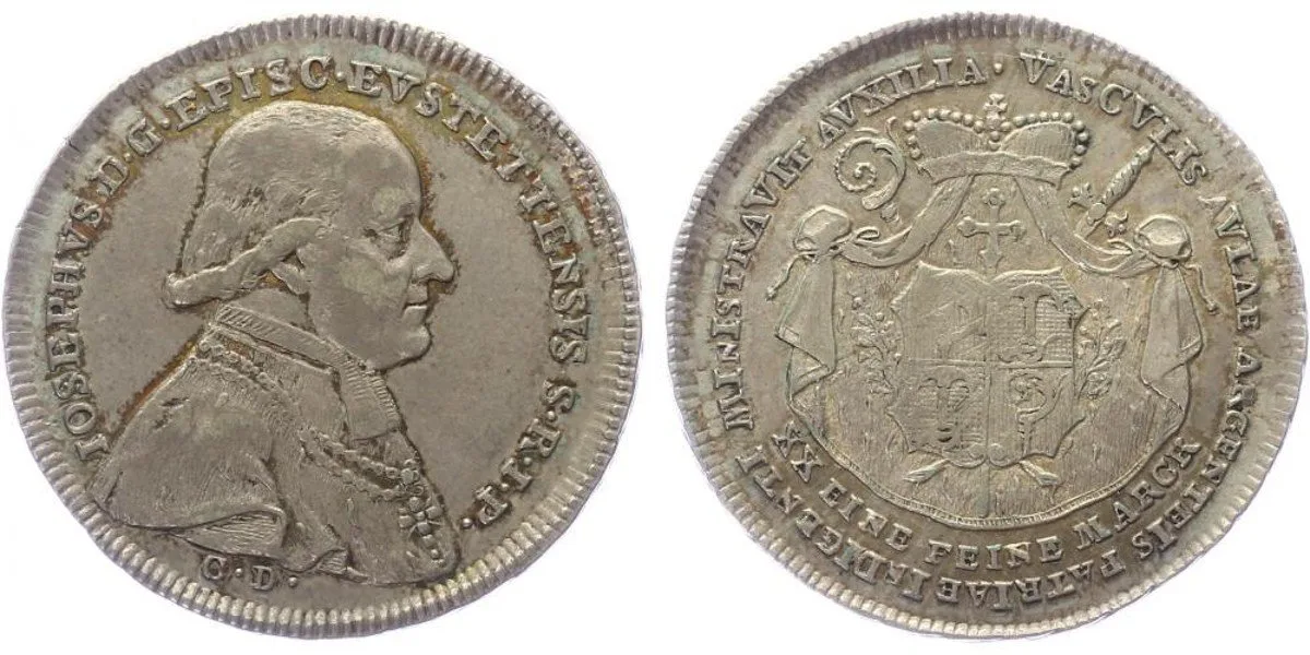 Eichstätt - biskupství, Joseph von Stubenberg, 1790 - 1802 — 1