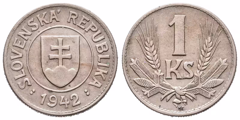 1 Koruna 1942 - varianta A