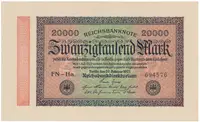 Německo, 20000 Mark 1923, Ro.84j