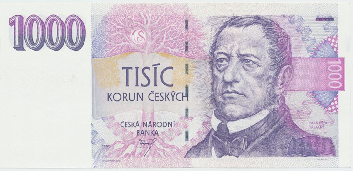 Česká republika, 1000 Koruna 1993, série B, Hej.CZ11aB