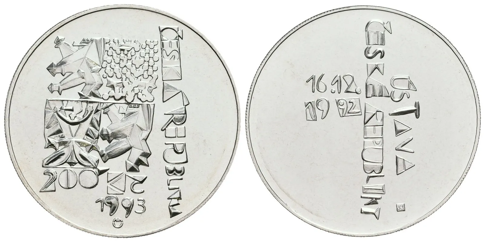 200 Kč 1993 - Ústava, kapsle, certifikát — 1