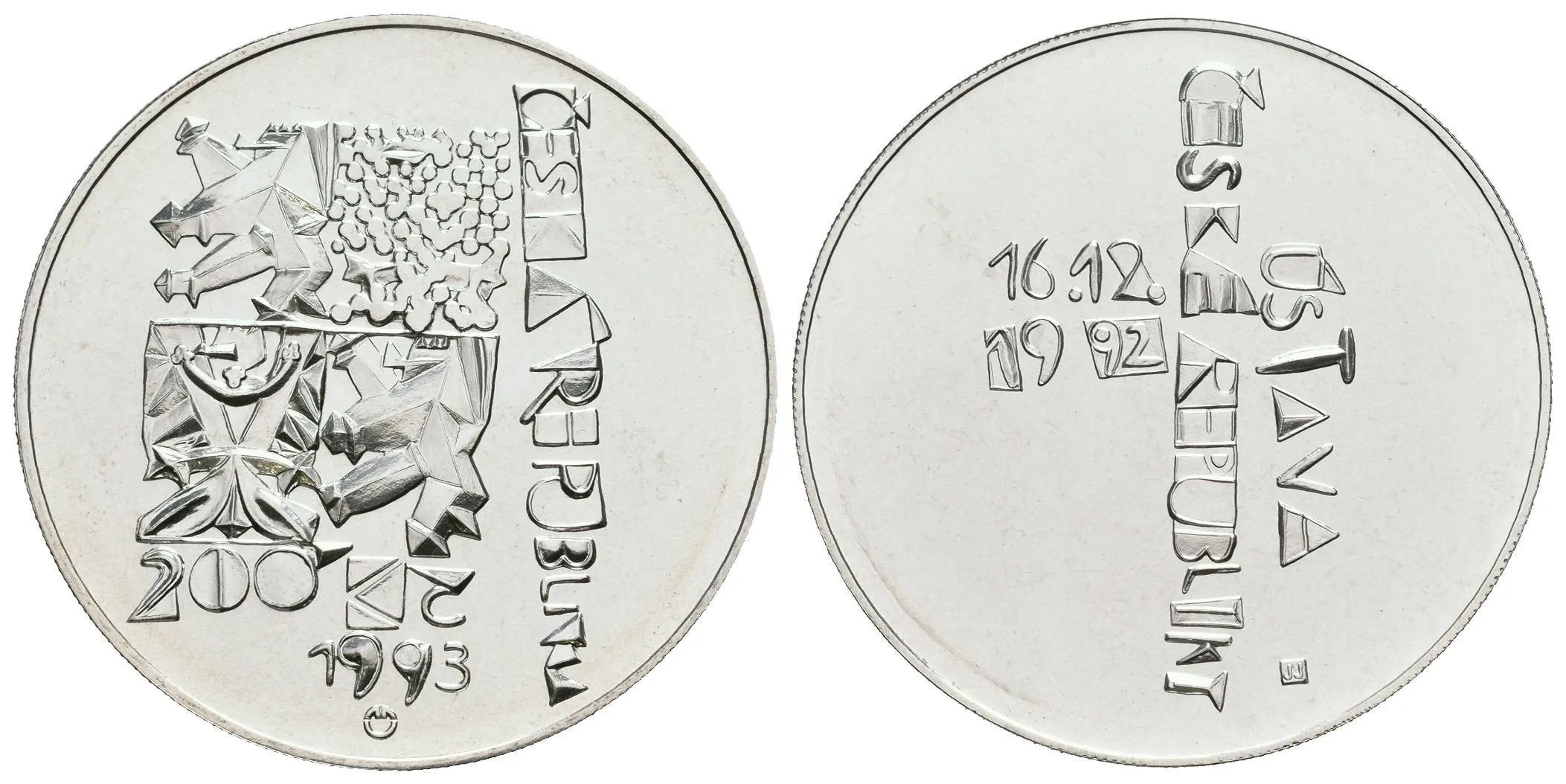 200 Kč 1993 - Ústava, kapsle, certifikát — 1