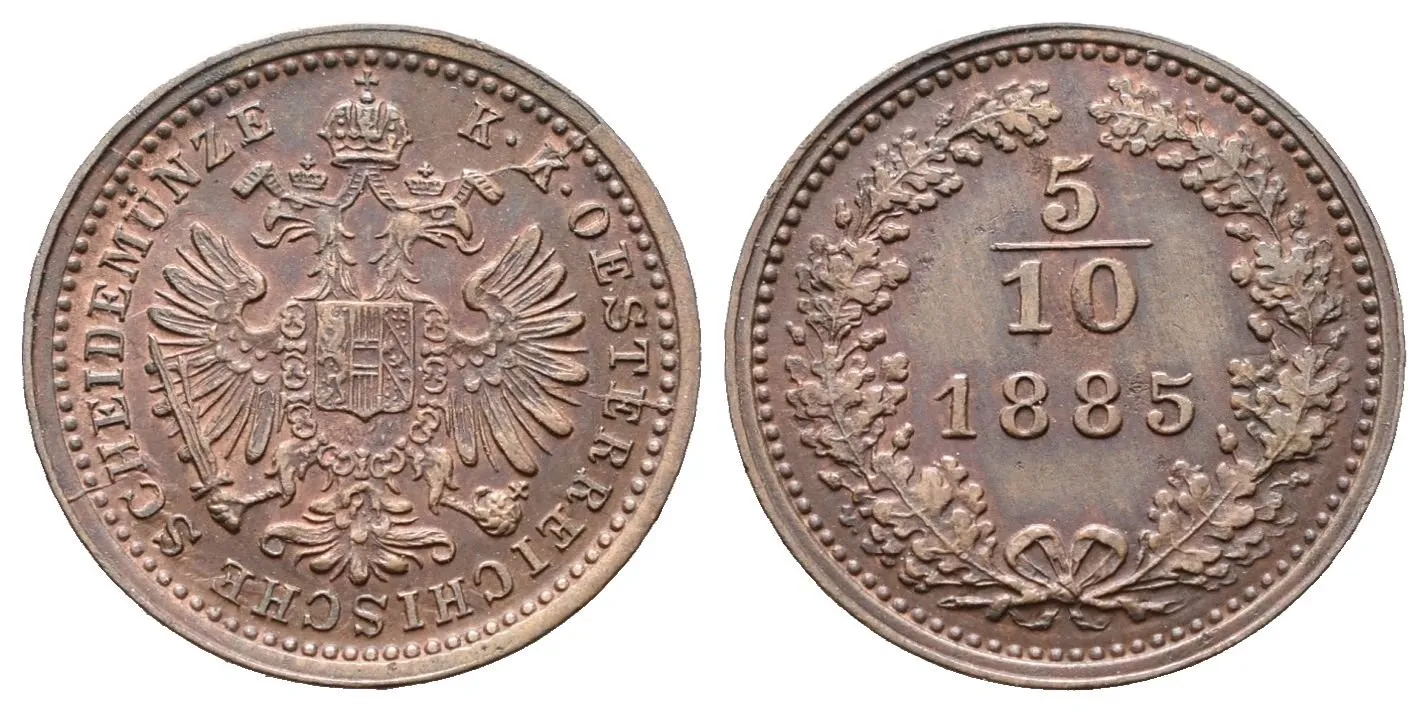 5/10 Krejcar 1885