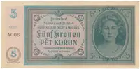 5 Koruna b.d. (1940), série A, Hej.31a